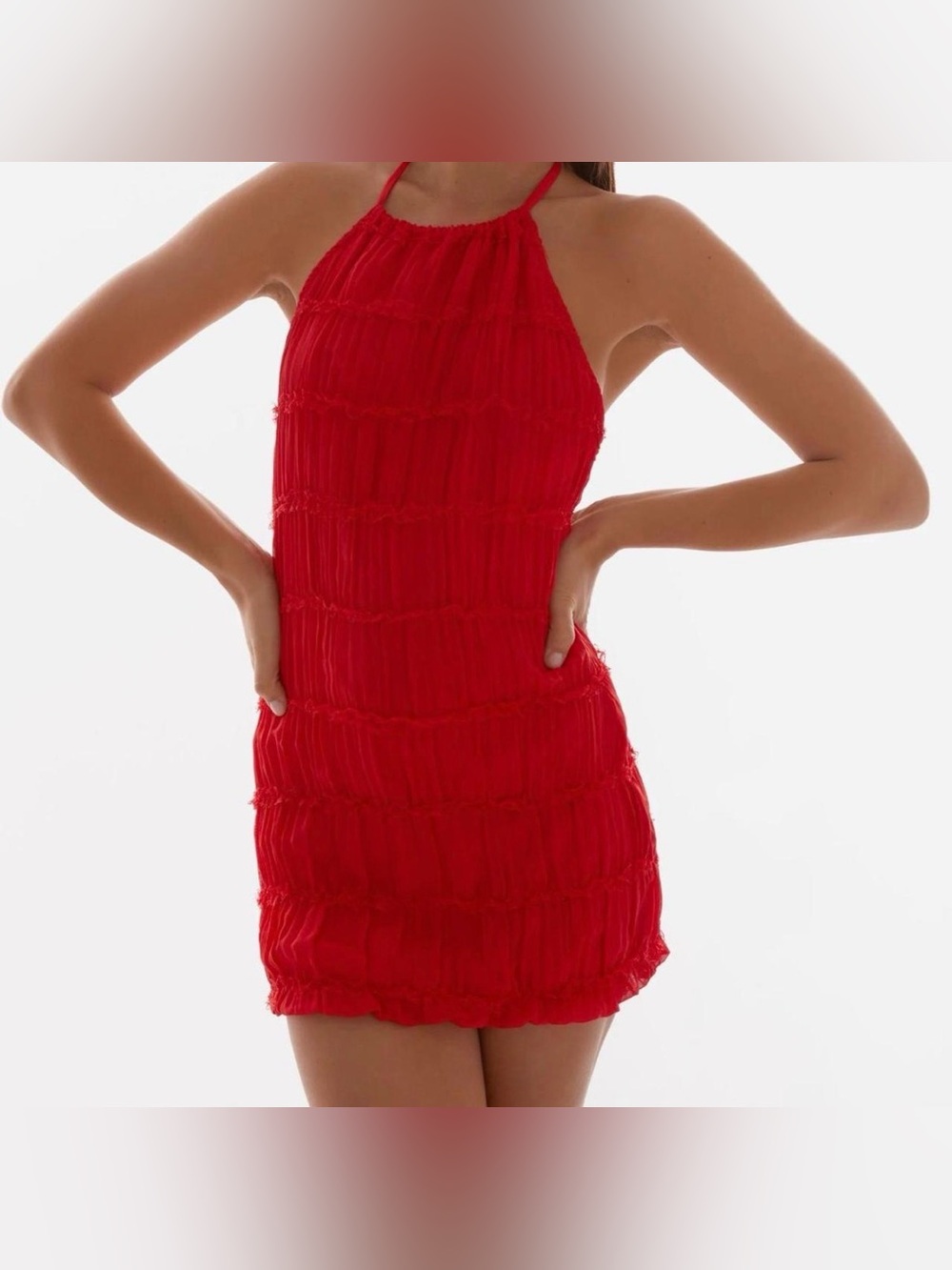 Peppermayo Aullie Red Mini Dress - Picture 2 of 6